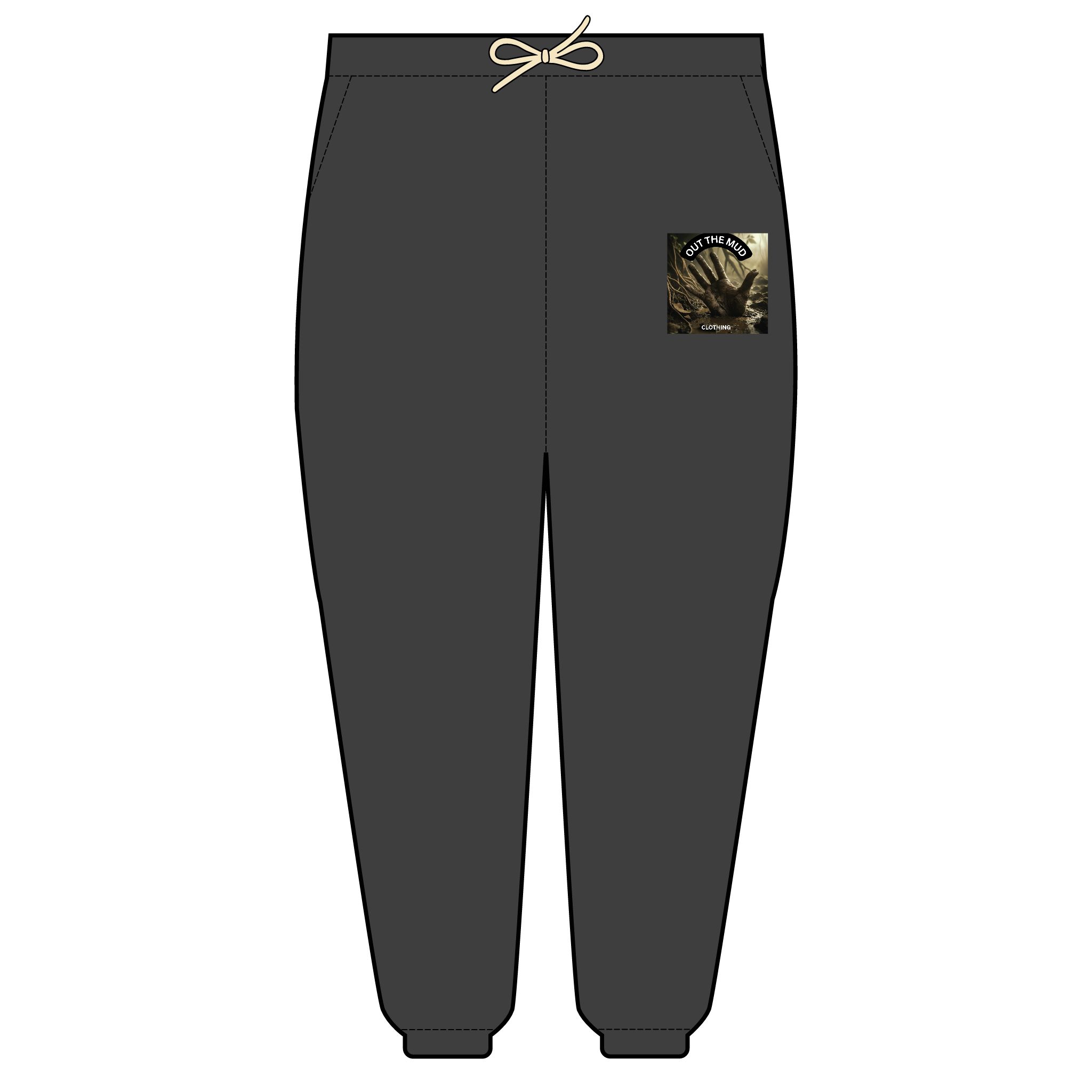 OTM Clothing-Cozy Unisex Fleece OTM logo Sweatpants, Casual Loungewear, Relaxing