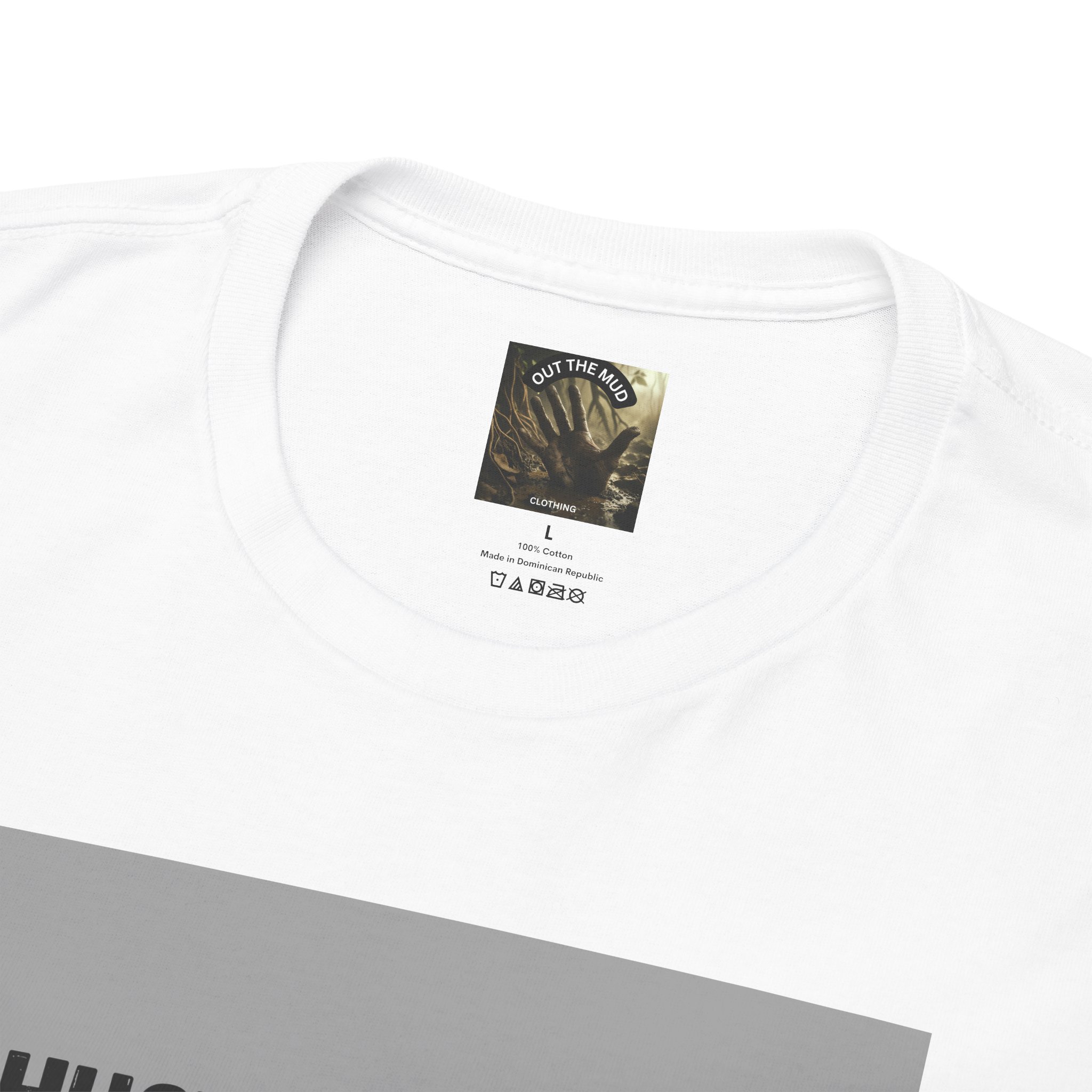 OTM Clothing- Motivational Unisex Heavy Cotton Tee - 'I Hustle Around the Clock' - Image 6