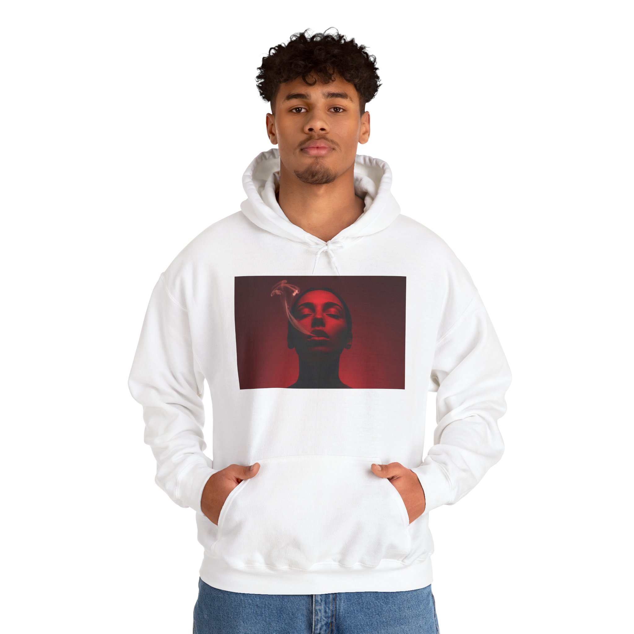 OTM Clothing- Out the Mud Clothing: Smoke Mood Edition, Unisex Heavy Blend™ Hooded Sweatshirt - Image 8