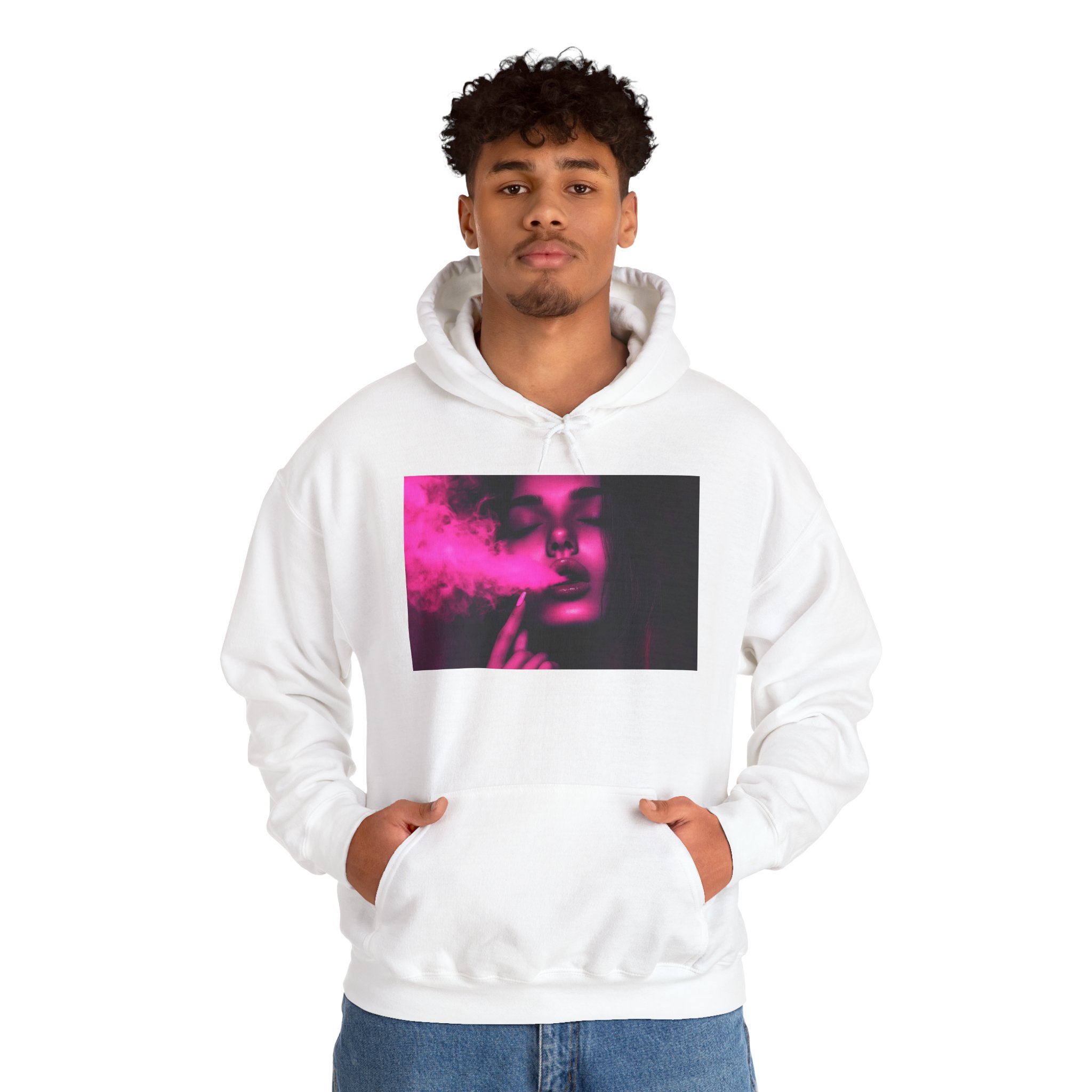 OTM Clothing- Out the Mud Clothing: Smoke Mood Edition, Unisex Heavy Blend™ Hooded Sweatshirt - Image 8