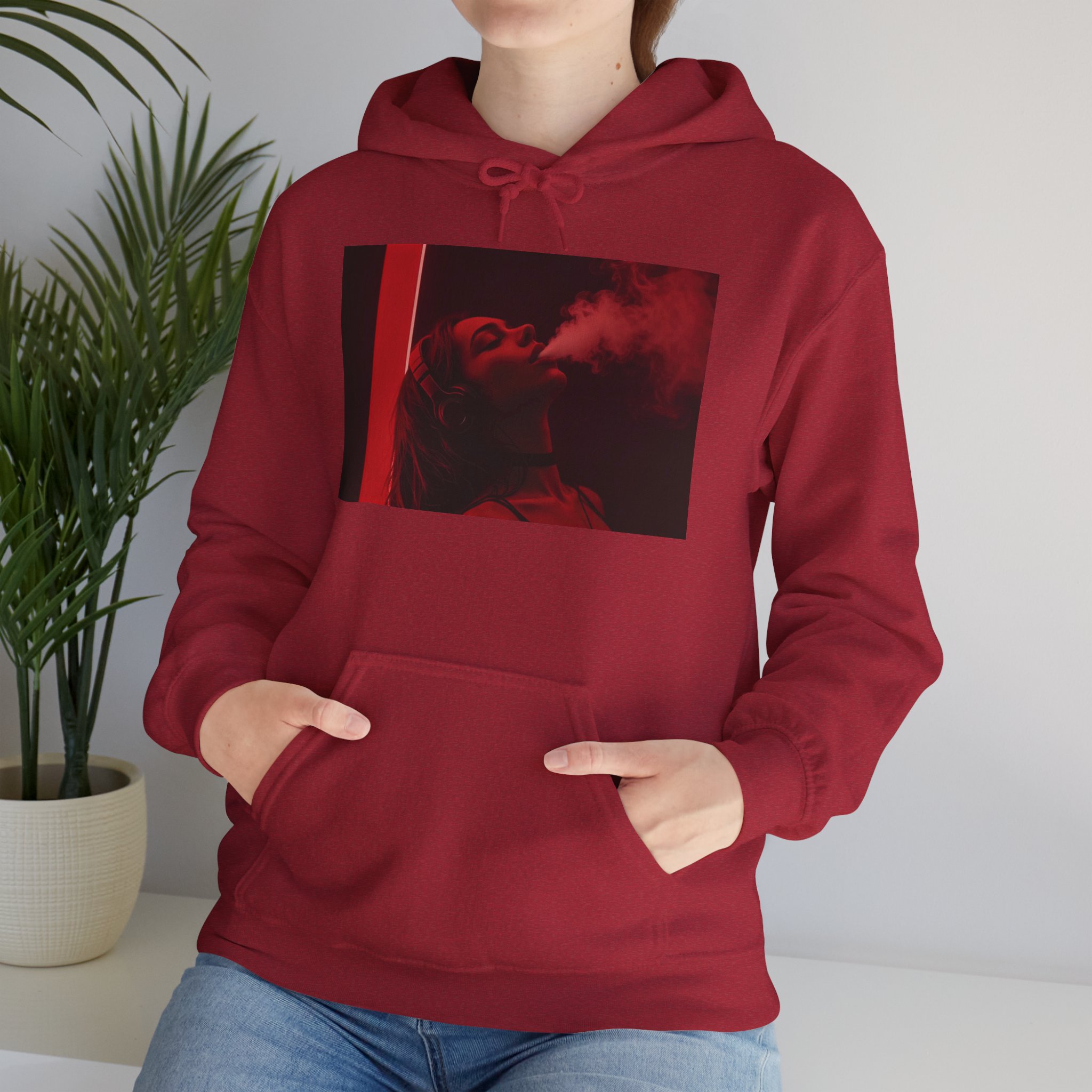 OTM Clothing- Out the Mud Clothing: Smoke Mood Edition, Unisex Heavy Blend™ Hooded Sweatshirt - Image 80