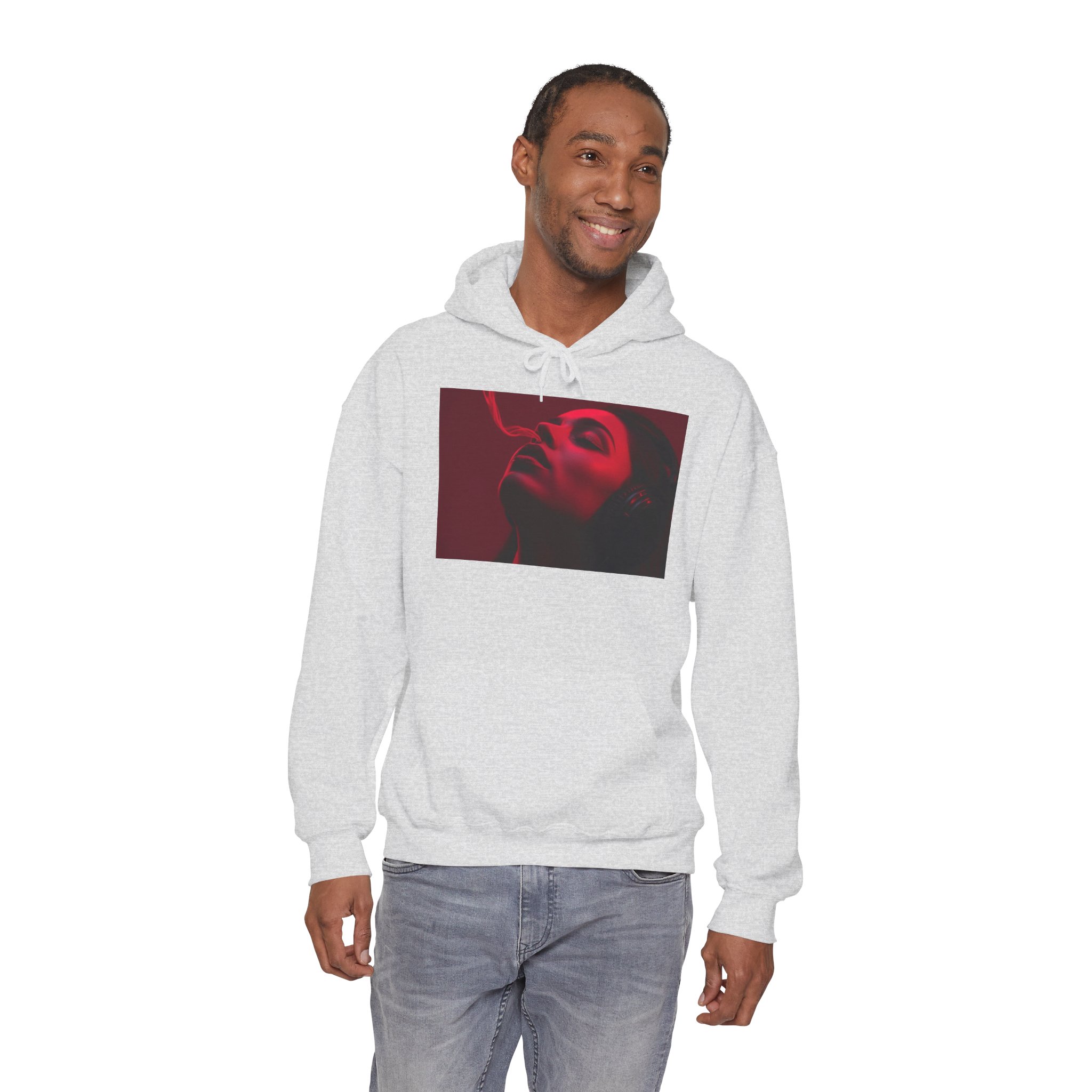 OTM Clothing- Out the Mud Clothing: Smoke Mood Edition, Unisex Heavy Blend™ Hooded Sweatshirt - Image 15