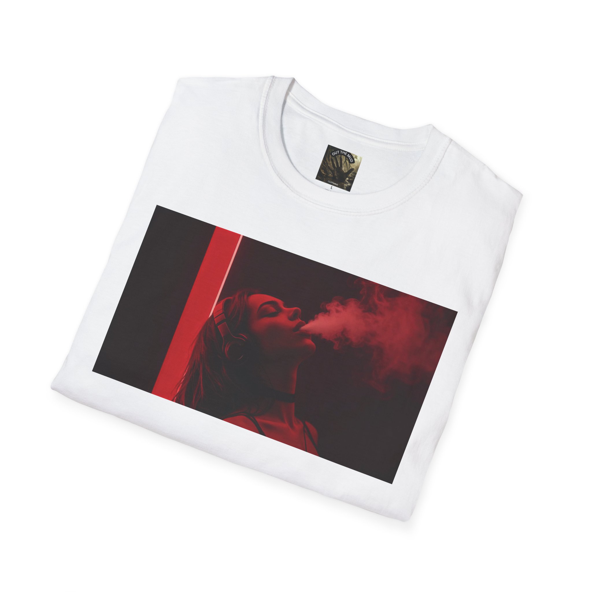 OTM Clothing- Out the Mud Clothing Store: Smoke Mood Edition, Unisex Softstyle T-Shirt - Image 16