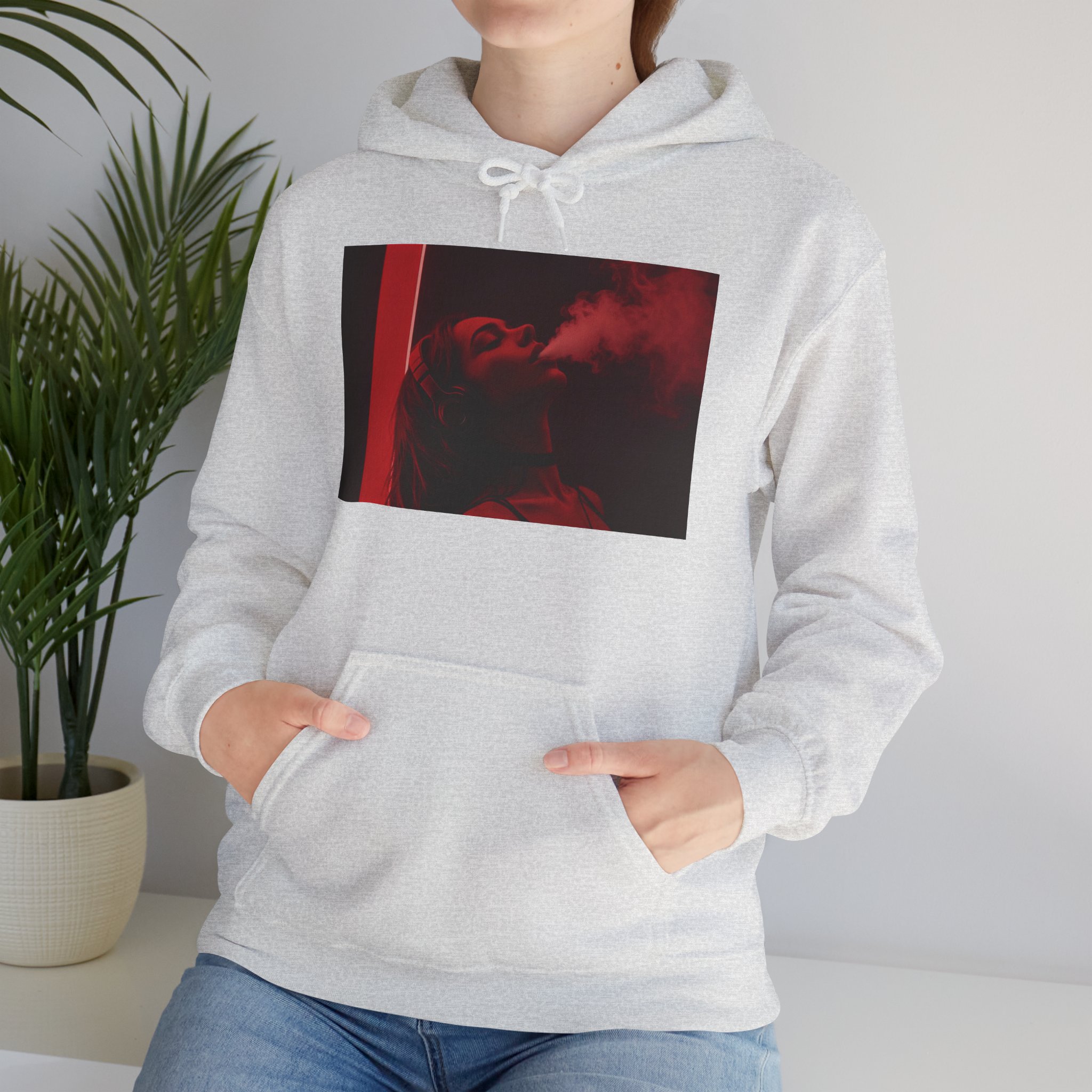 OTM Clothing- Out the Mud Clothing: Smoke Mood Edition, Unisex Heavy Blend™ Hooded Sweatshirt - Image 16